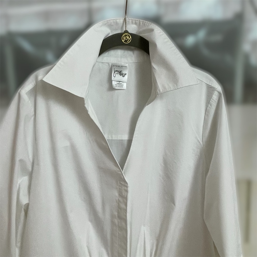 Just My Size Classic White Blouse - Picture 7 of 12